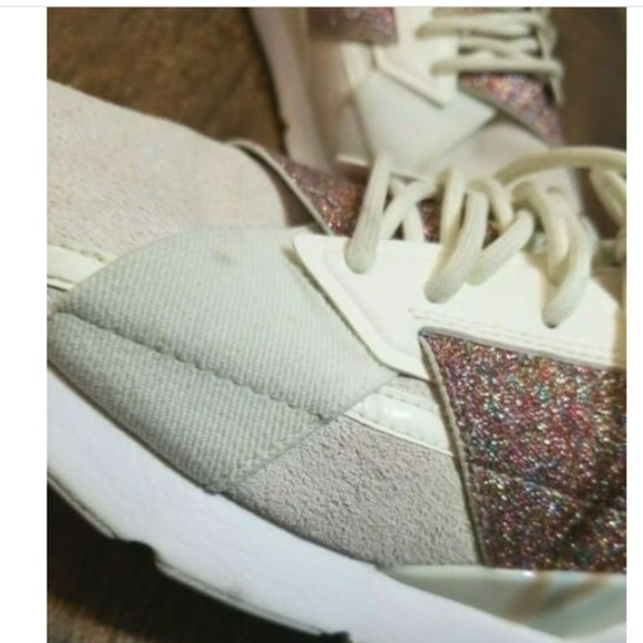 Puma Ignite Metallic Sparkle Strap Low Top Lace Up Athletic Shoes Sneakers - Picture 6 of 13